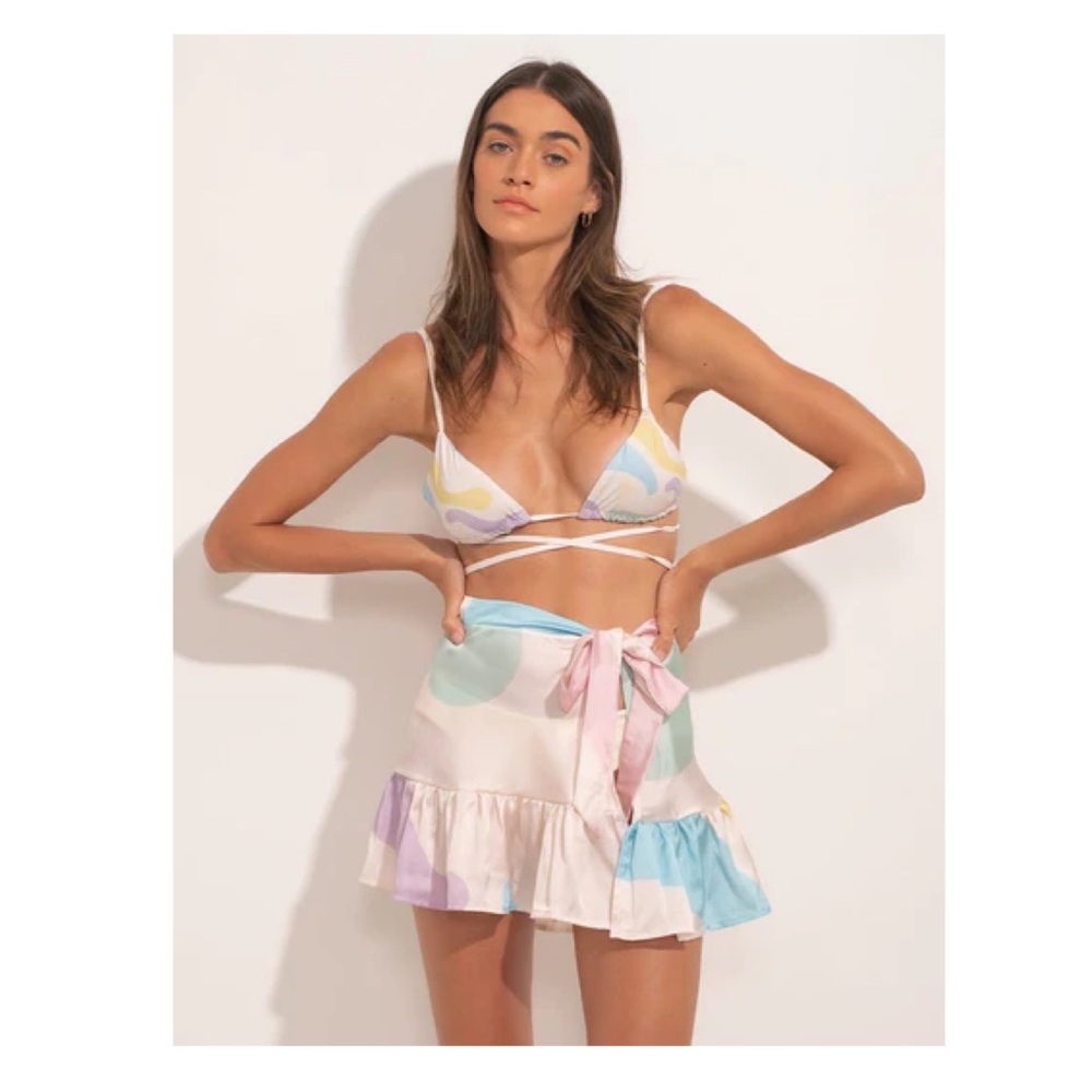 NWT Ancora My Petite Paradise Cover-Up Wrap Skirt - M/L